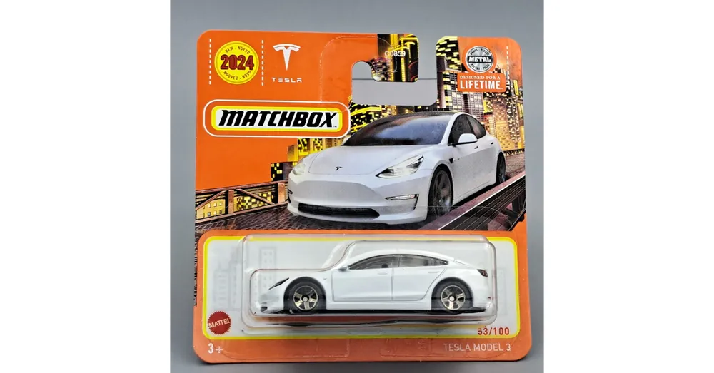 Tesla Model 3 1 64 Matchbox fehér B Olcsó