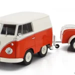 Volkswagen bus utánfutóval 1 18 narancs Vedd meg most