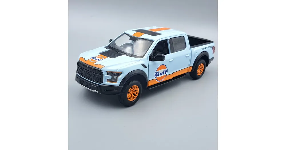 Legnépszerűbb Ford F-150 Raptor 2017 Gulf 1 24 modell