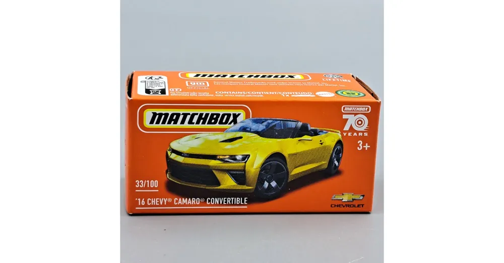 Chevy Camaro Convertible Matchbox sár. D Gyors kiszállítás