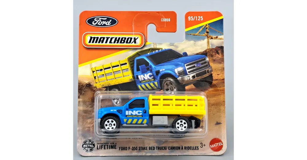 Végkiárusítás Ford F-350 Stake Bed Truck Matchbox B