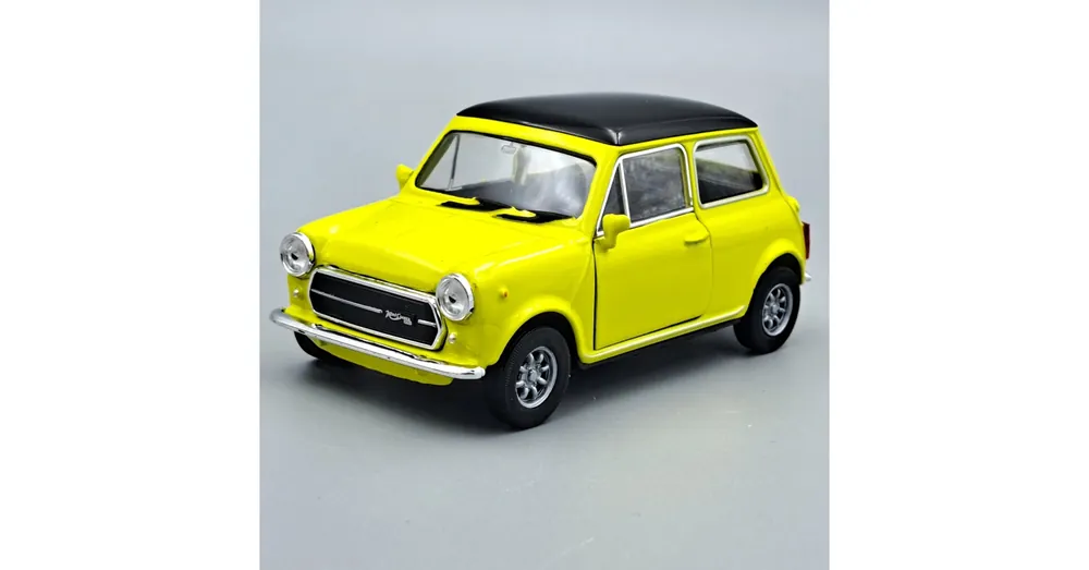Árcsökkenés Mini Cooper 1300 sárga Welly modellautó