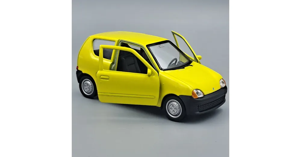 Fiat Seicento Welly modell autó sárga Biztonságos fizetés