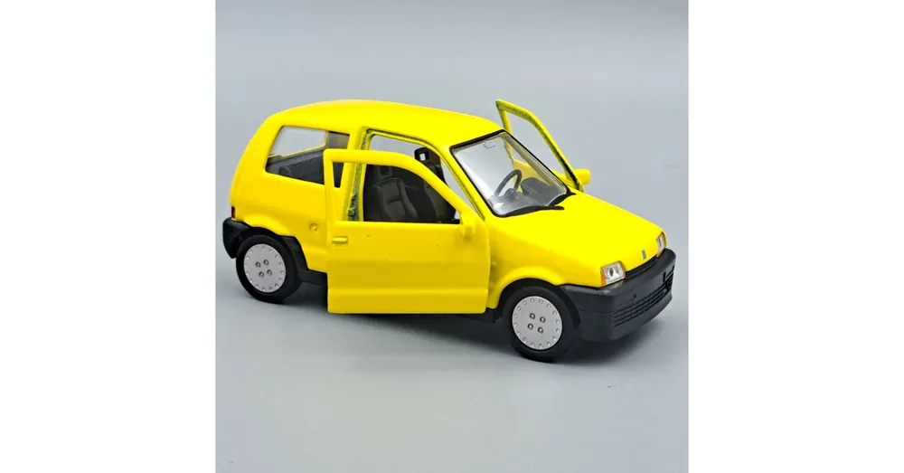 Fiat Cinquecento Welly modellautó sárga Árcsökkenés