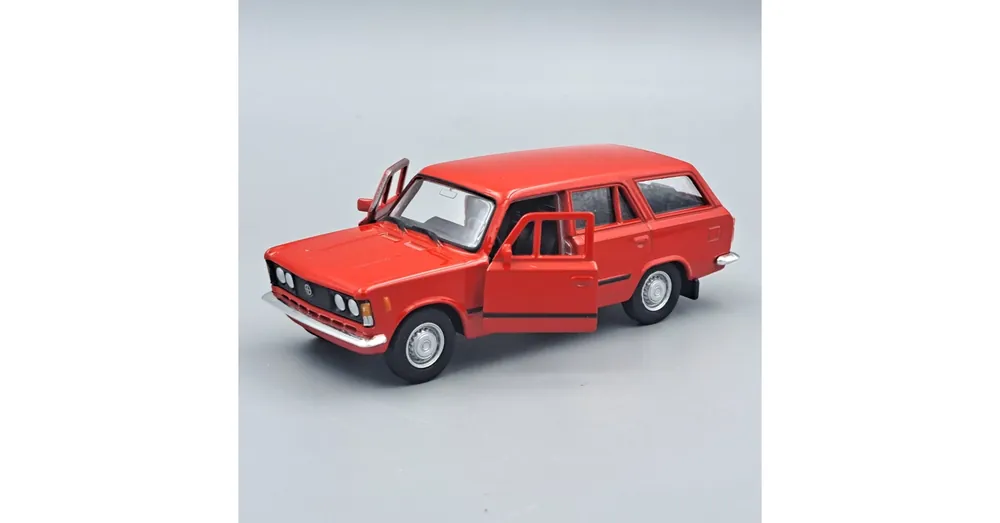 Fiat 125P Kombi Welly modellautó piros Biztonságos fizetés
