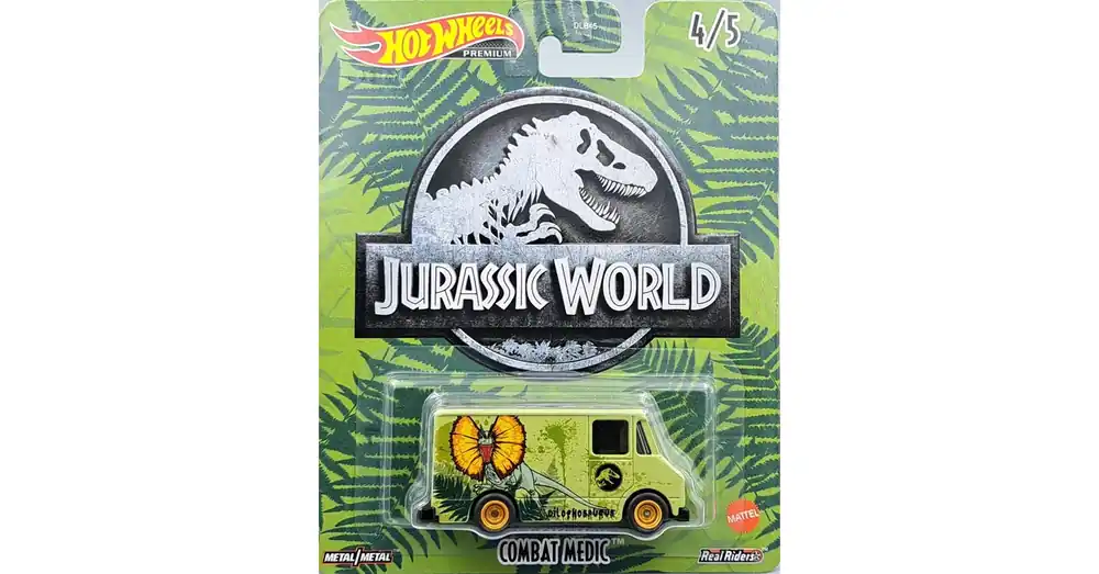 Szuper akció Combat Medic Hot Wheels Jurassic Park