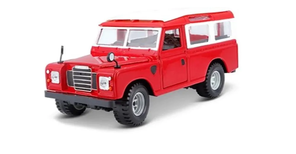 Szezonális akció Land Rover Series II 1 24 BBurago piros