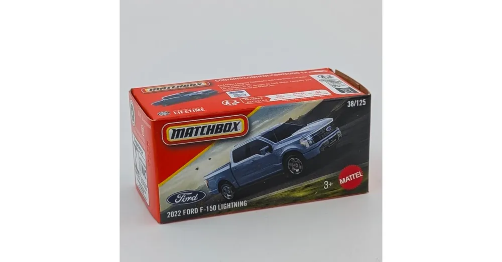 Árengedmény Ford F-150 Lightning 2022 Matchbox kék D