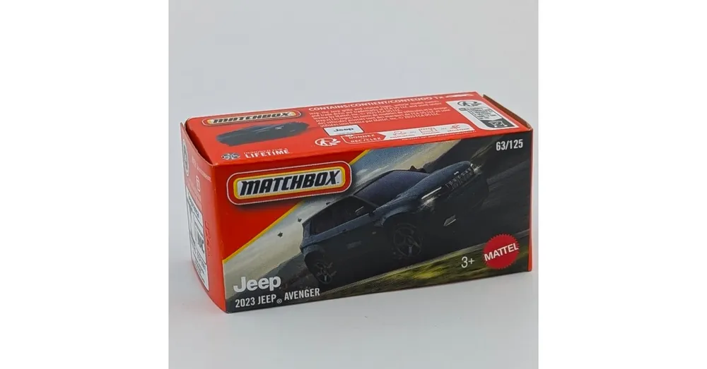 Azonnali szállítás Jeep Avenger 2023 Matchbox fekete D