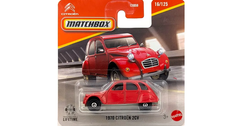 Expressz kézbesítés Citroen 2CV 1970 Matchbox modell piros B