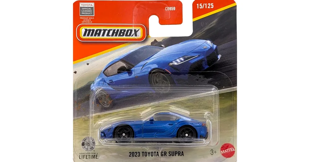 Toyota GR Supra 2023 Matchbox kék B Expressz szállítás