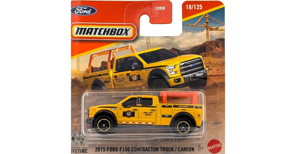 Szuper akció Ford F150 Contractor sárga Matchbox B
