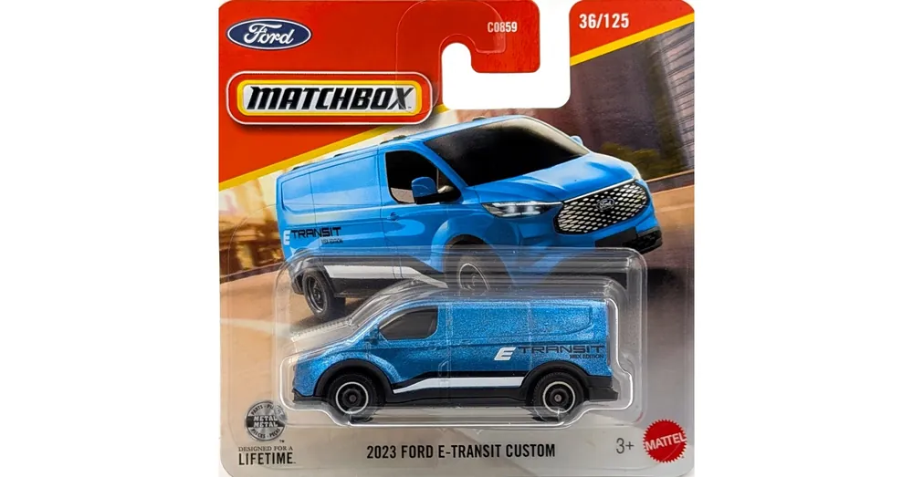 Kedvezményes ár Ford E-Transit Custom kék Matchbox B
