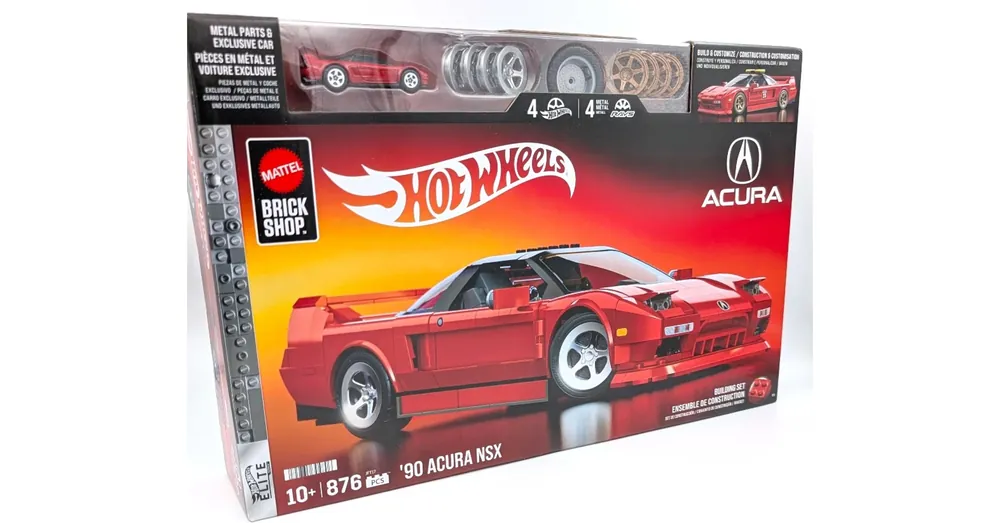 Olcsóbb Hot Wheels építő szett Acura NSX 1990