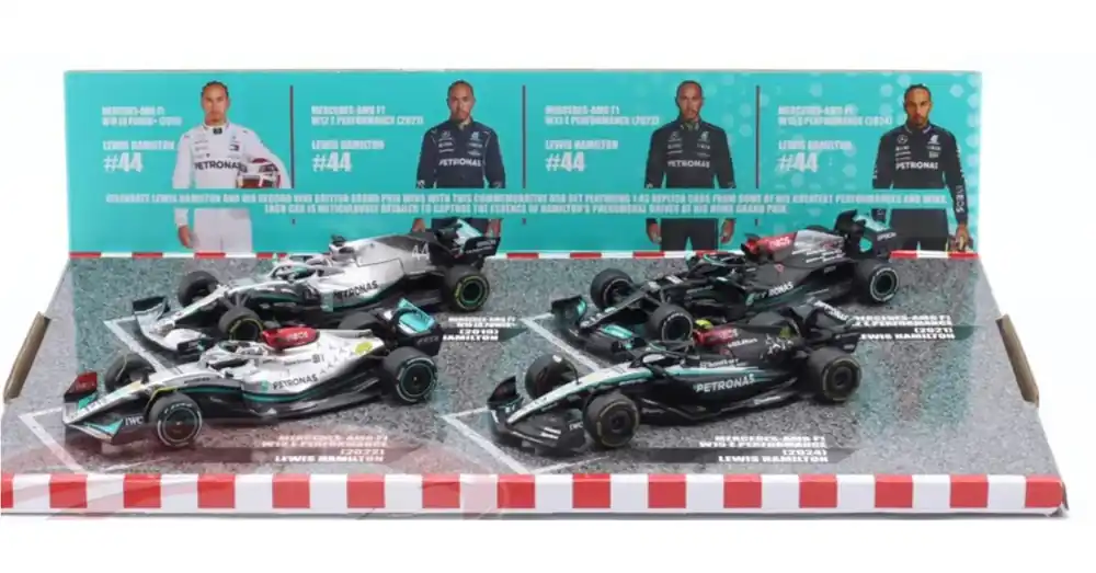 Legkelendőbb Mercedes Forma 1 L. Hamilton 4-es szett