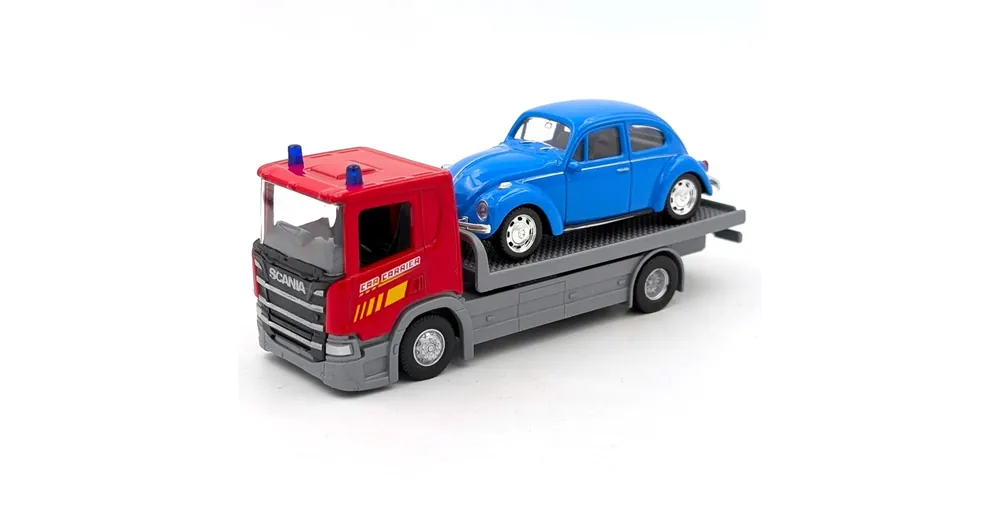 Nézd meg most Scania P320 Auto Trailer + VW Beetle