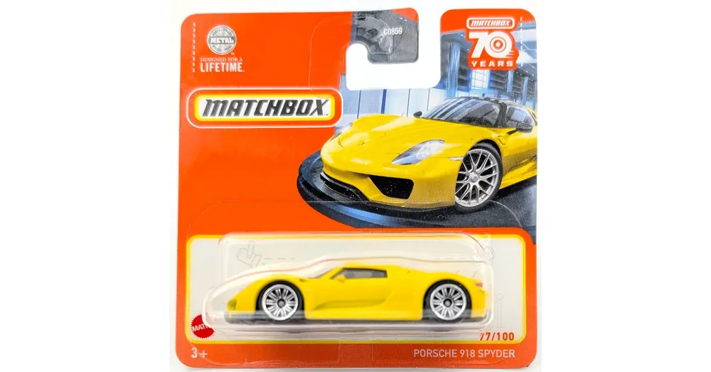 Expressz szállítás Porsche 918 Spyder sárga Matchbox B