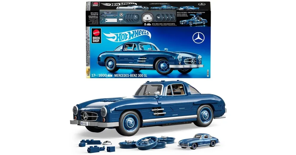 Hot Wheels építő szett Mercedes 300SL Különleges ajánlat