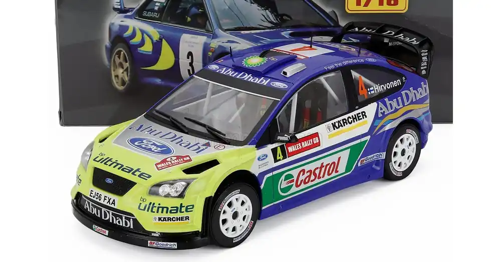 Ford England Focus WRC 1 18 Hirvonen 4 Gyors szállítás