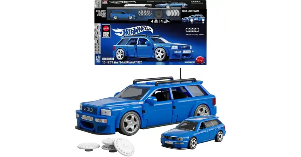 Hot Wheels építő szett Audi Avant RS2 Újdonság