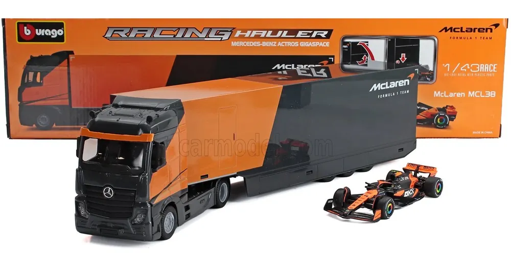 Mercedes Actros F1 + McLaren MCL38 1 43 Szuper ajánlat