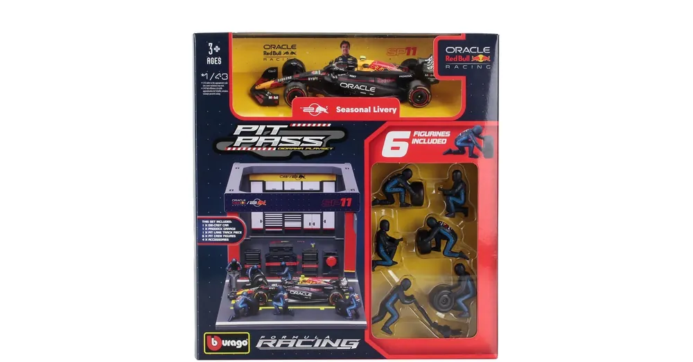 Legnépszerűbb F1 boxutca diorama Sergio Perez 1 43