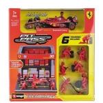 Árcsökkenés F1 boxutca diorama Charles Leclerc 1 43