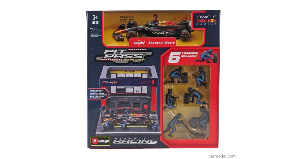 Legkelendőbb F1 boxutca diorama Max Verstappen 1 43
