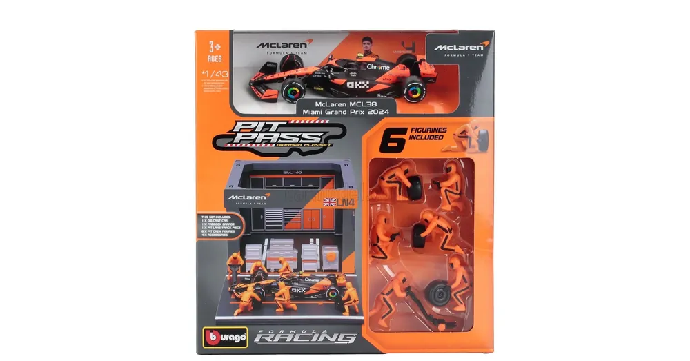 F1 boxutca diorama Lando Norris 1 43 Gyors kiszállítás