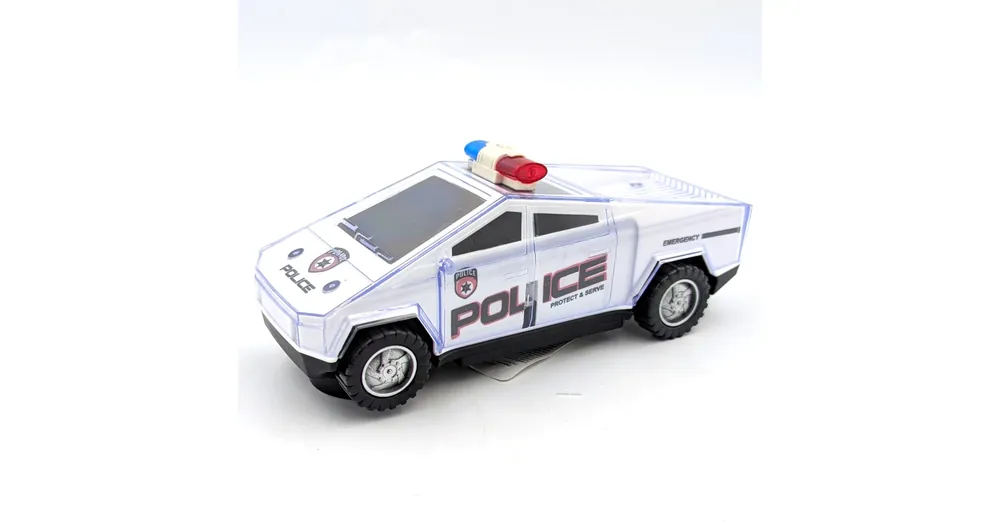 Kedvezmény Cybertruck rendőrautó hang-fény 17cm
