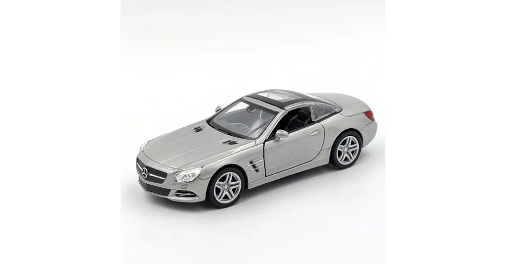 Gyors szállítás Mercedes SL 500 2012 Welly modell ezüst