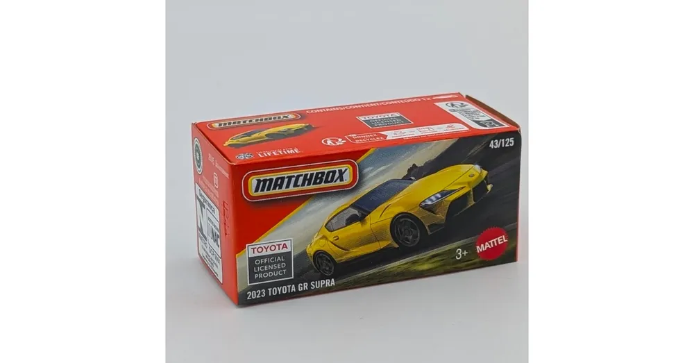 Olcsóbb Toyota GR Supra 2023 Matchbox sárga D