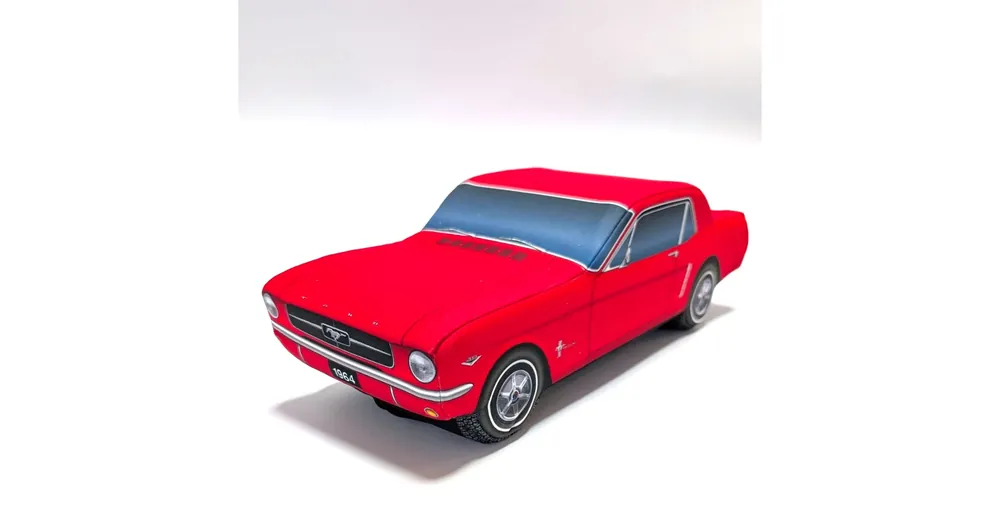 Plüss Ford Mustang Coupe 1964 piros Expressz szállítás