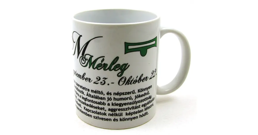 Gyors szállítás Horoszkóp bögre-Mérleg