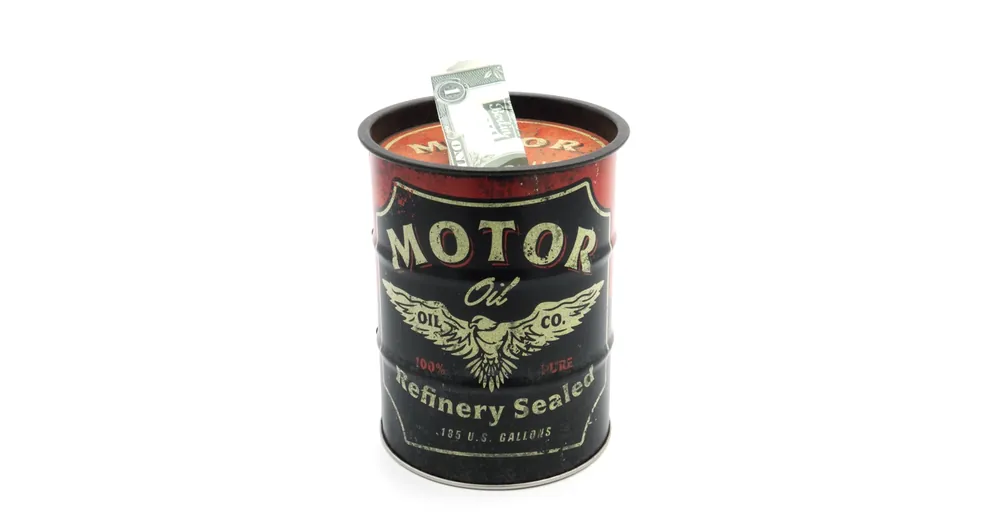 Hordó Persely - Motor Oil Biztonságos fizetés