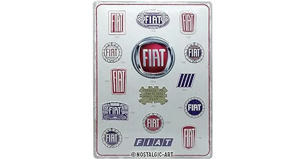 Nostalgic Art fém tábla Fiat Logo Árengedmény