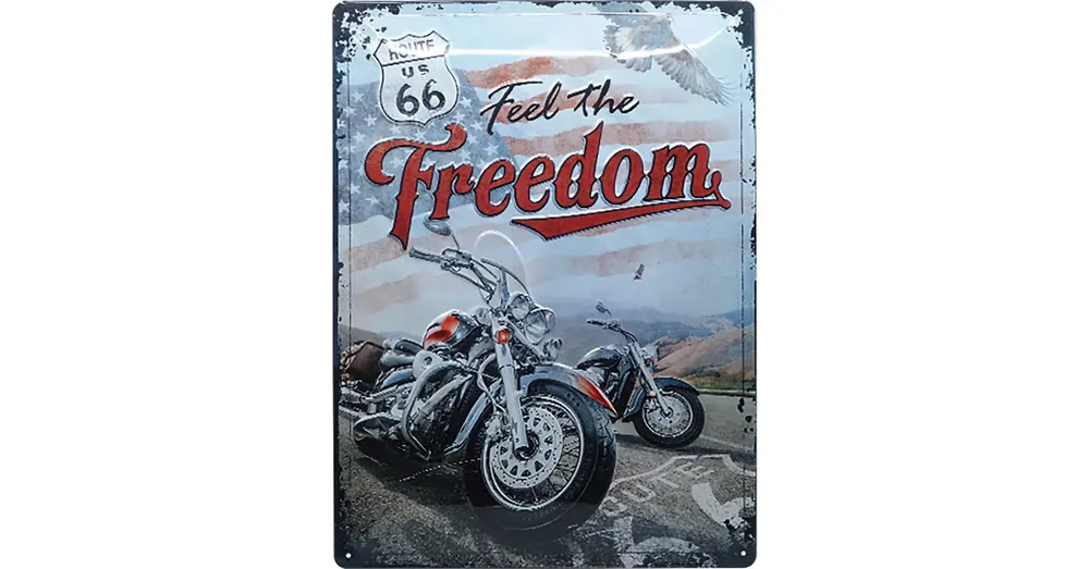 Rendeld meg most Nostalgic Art fém tábla Freedom Route 66