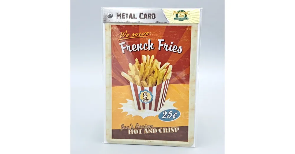 Nostalgic Art fém képeslap French Fries Legnépszerűbb