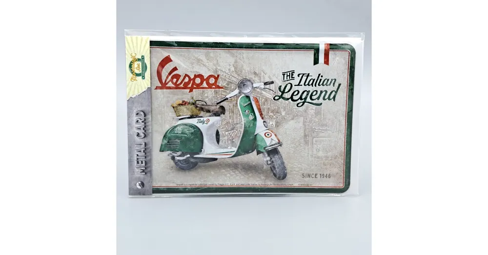 Biztonságos fizetés Nostalgic Art fém képeslap Vespa