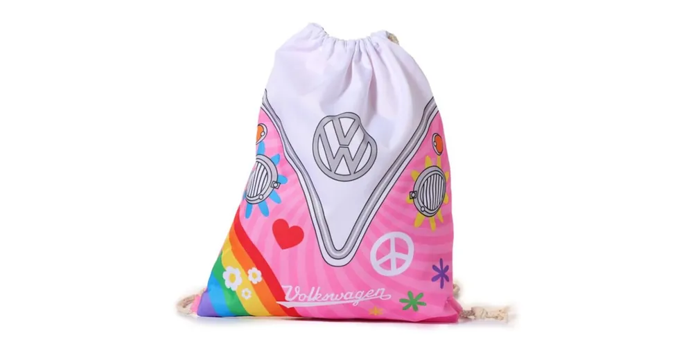Tornazsák Volkswagen mintával pink Szezonális akció