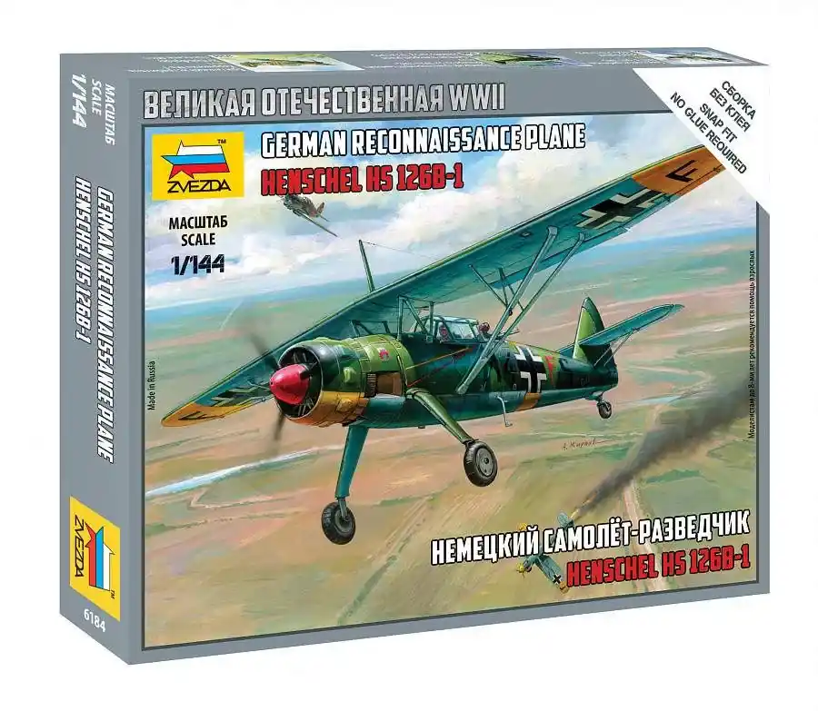 Expressz kézbesítés 1 144 German Reconnaissance Aircraft Henschel Hs 126B-1 (Henschel) - Snap-Fit