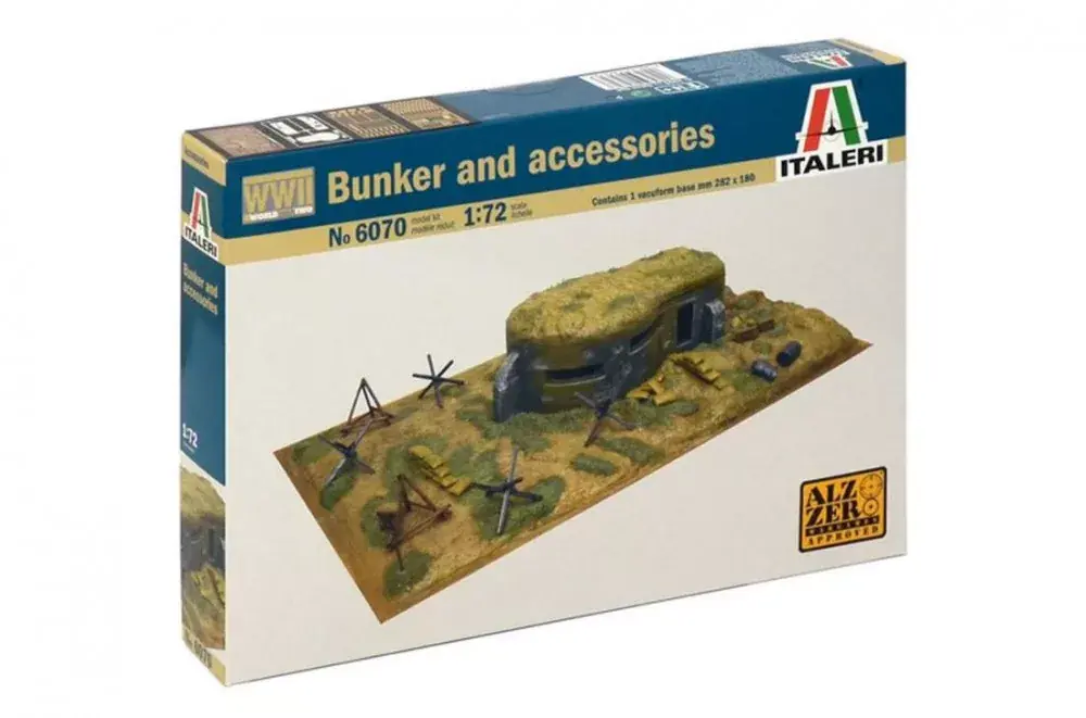Szuper akció 1 72 Bunker And Accessories From WWII