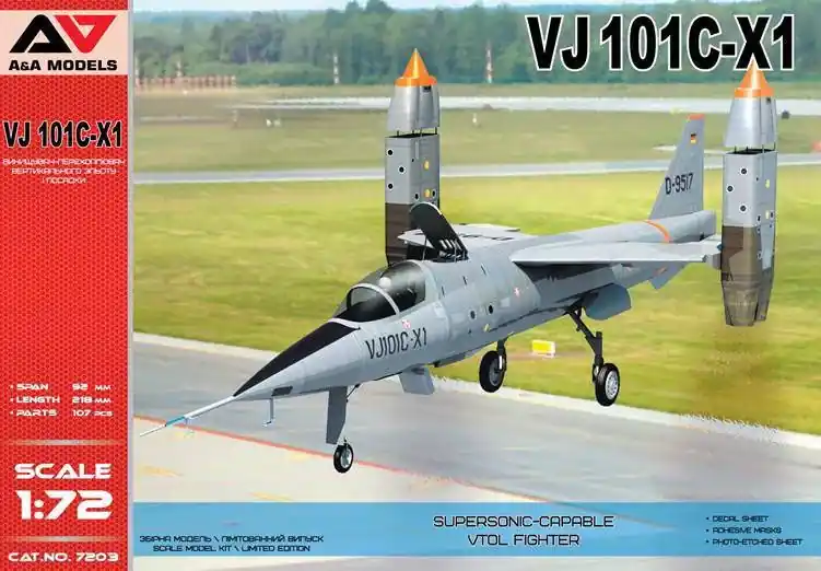 AA Models 1 72 VJ-101C-X1 Supersonic-capable VTOL fighter Bestseller