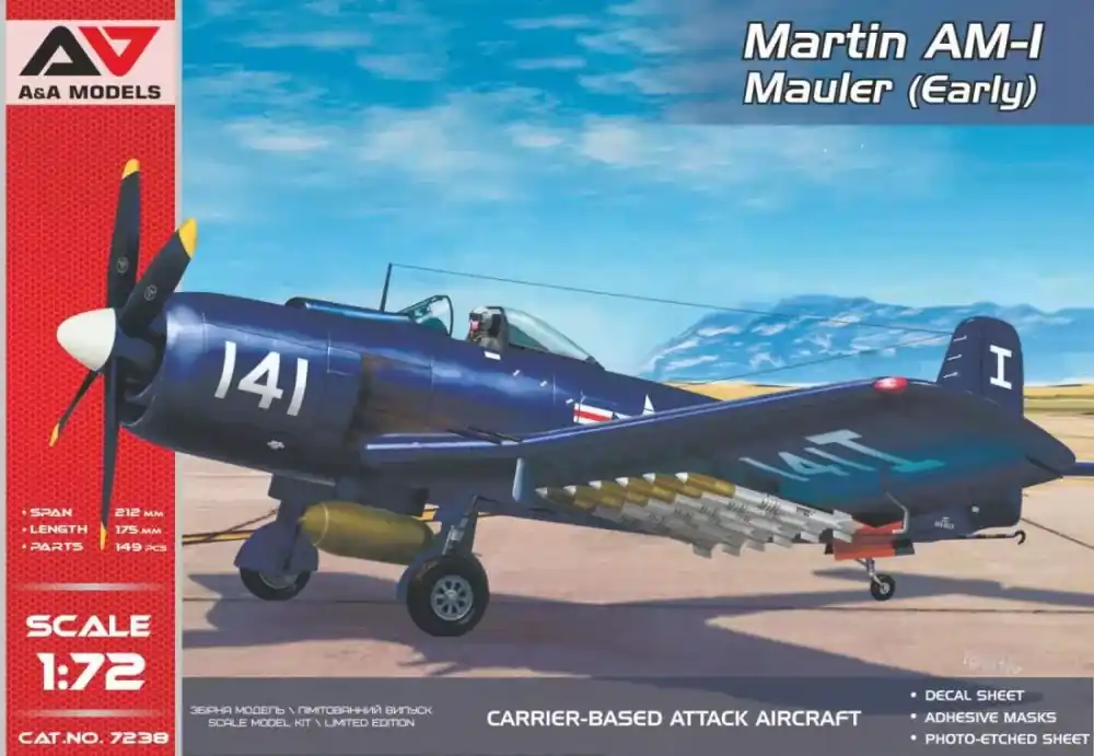 AA Models AAM7238 1 72 AM-1 ”Mauler” (Early ver.) attack aircraft Olcsó