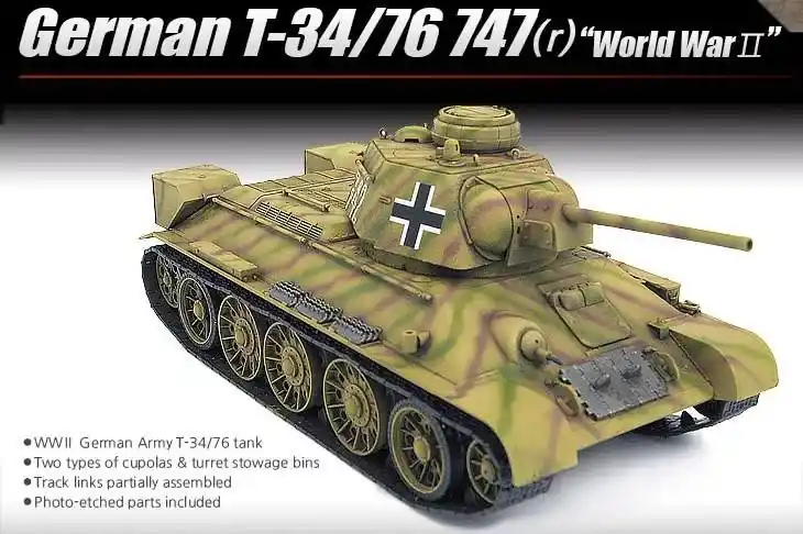 Csak ma Academy 1 35 German T-34/76 (747r)