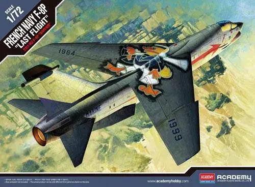 Csak ma Academy 1 72 Vought F-8P Crusader ‘French Navy Last Flight‘