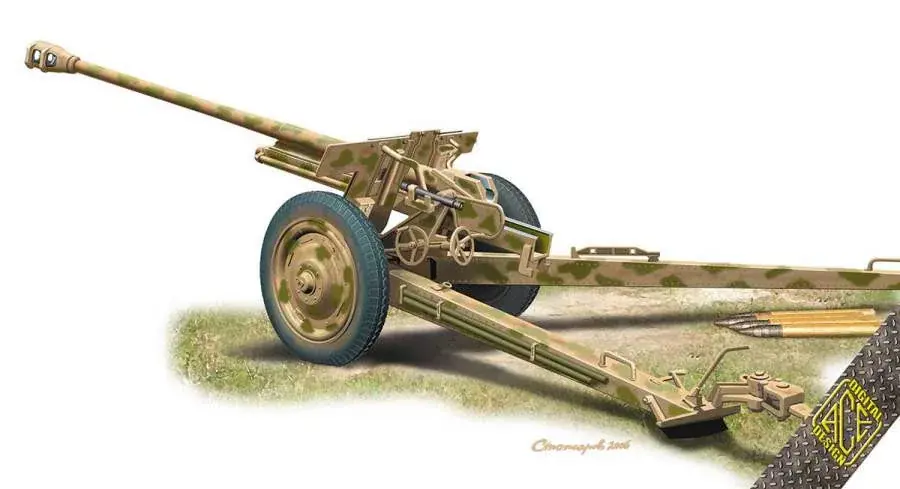 Legkelendőbb Ace 1 72 IDF Pak.36 (R) - 7,62cm AT gun harcjármű makett