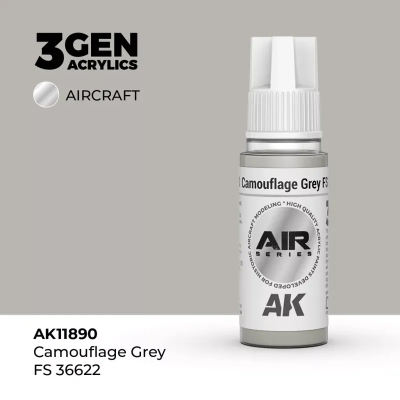 Acrylics 3rd generation Camouflage Grey FS 36622 Árcsökkenés