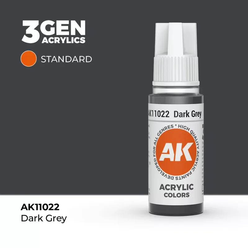 Acrylics 3rd generation Dark Grey 17ml Kiárusítás