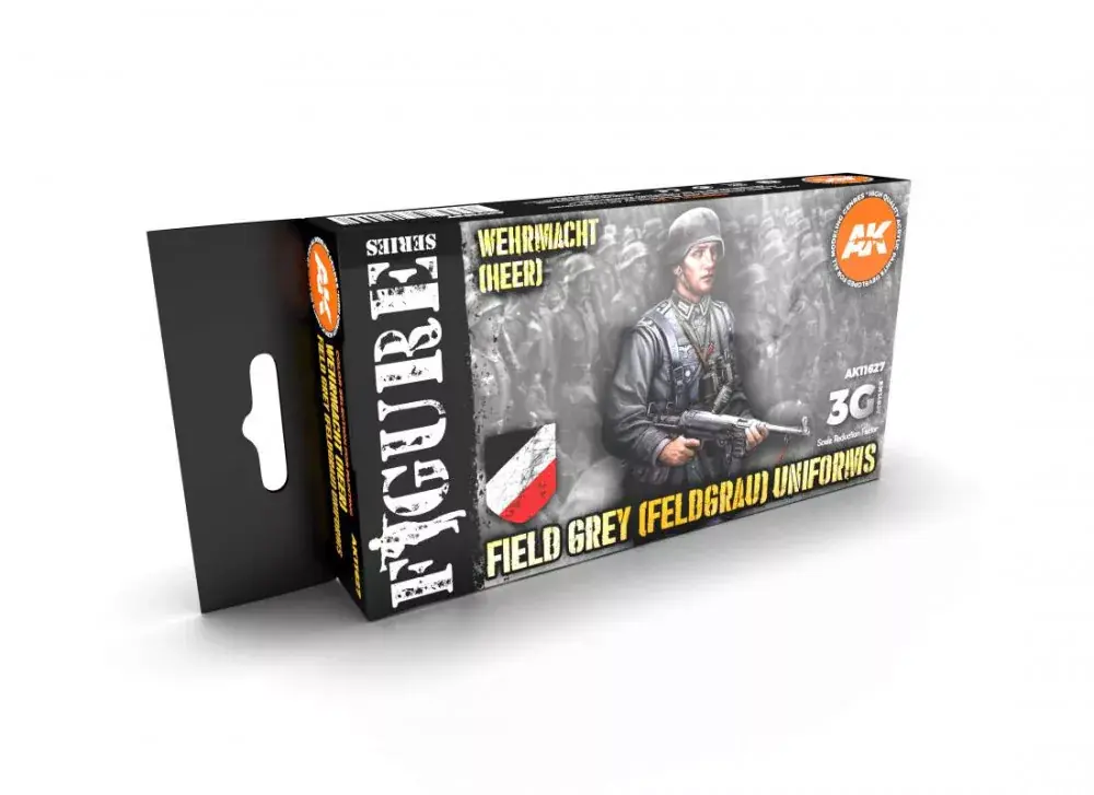 Acrylics 3rd generation Field grey (Feldgrau) uniforms Rendeld meg most